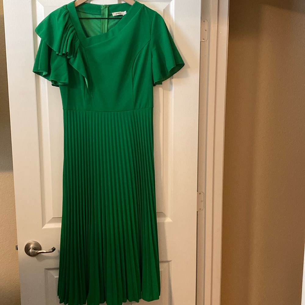 Beautiful Green Bottom pleated Dress